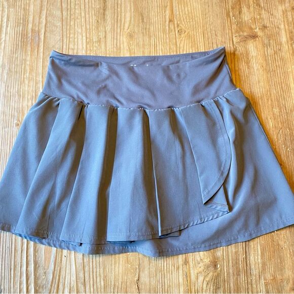 Xersion Gray Pleated Skort Skirt Large - Picture 2 of 10